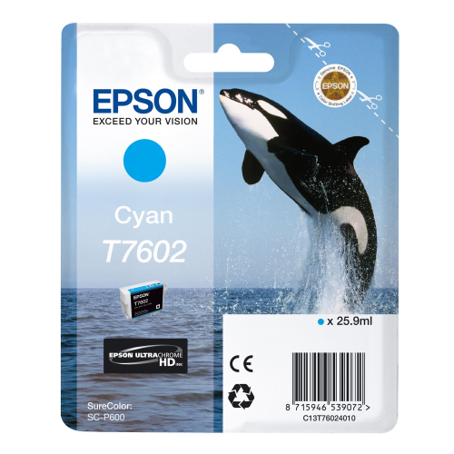 EPSON T7602 CARTUCCIA INCHIOSTRO CIANO PER STAMPANTI EPSON INK JET (C13T76024010)